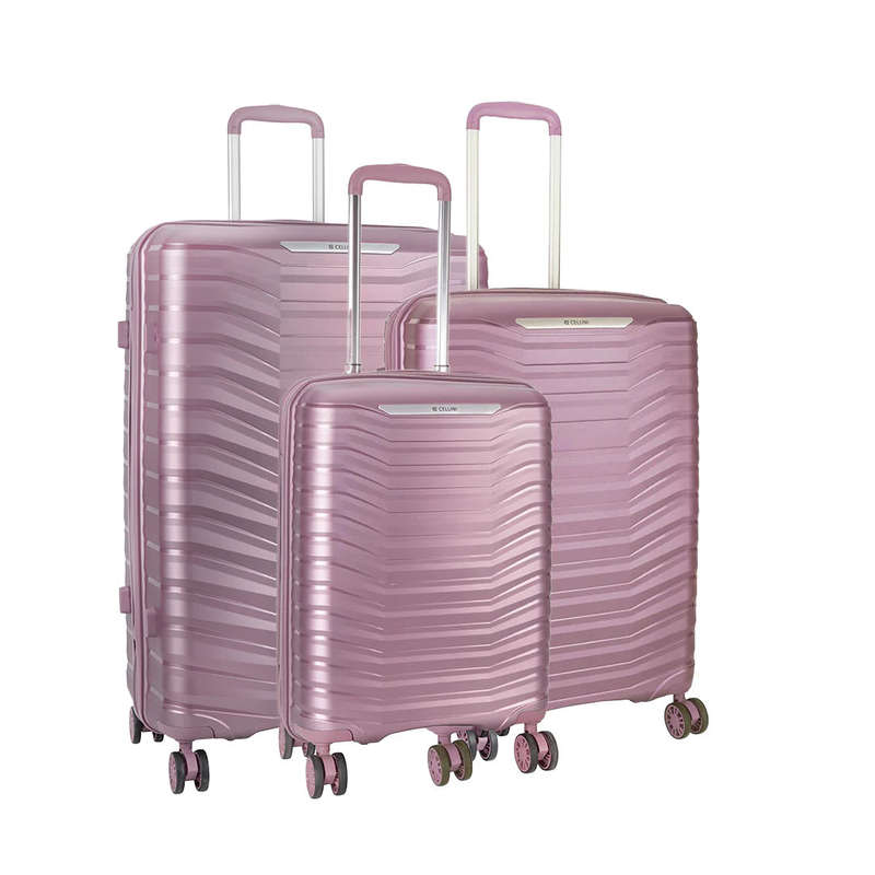Cellini Aerotech 3 Piece Travel Sets Metallic Pink
