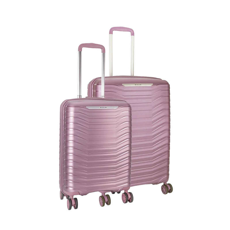 Cellini Aerotech 2 Piece Medium Travel Sets Metallic Pink