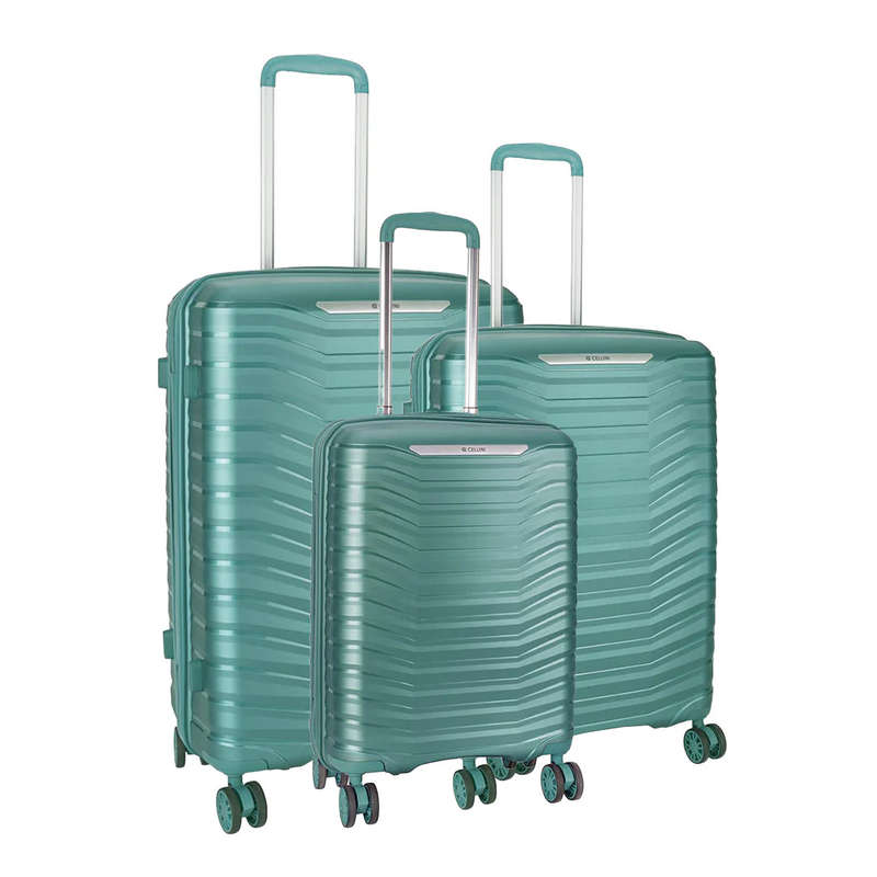 Cellini Aerotech 3 Piece Travel Sets Metallic Green