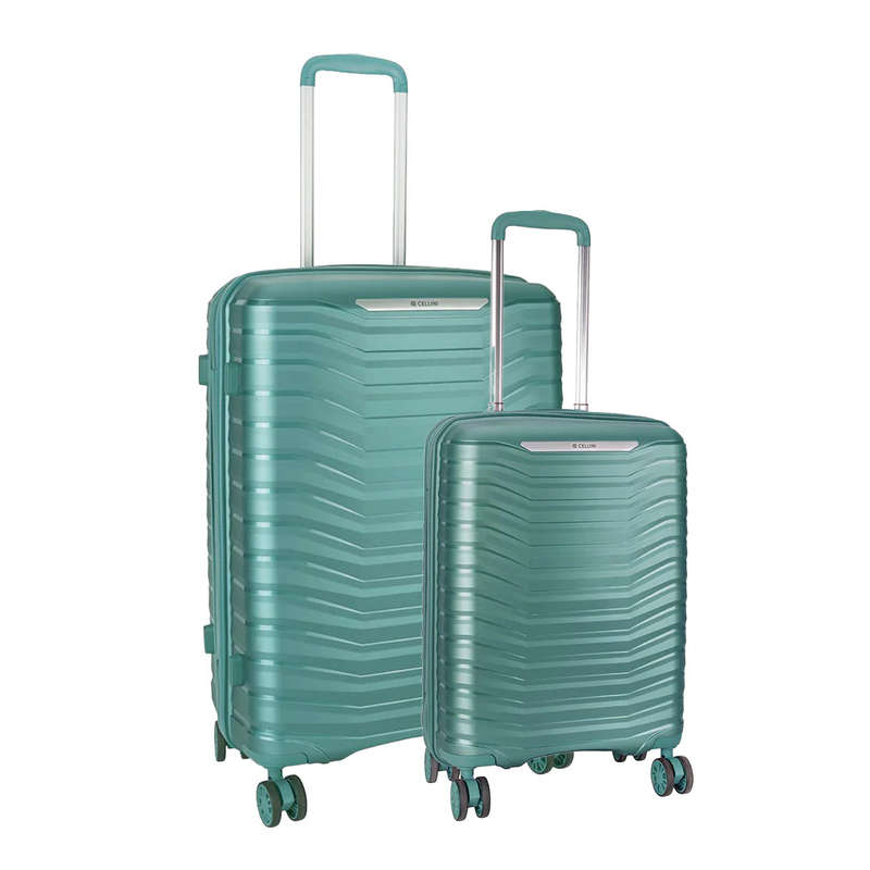 Cellini  Aerotech 2 Piece Large Travel Sets Metallic Green