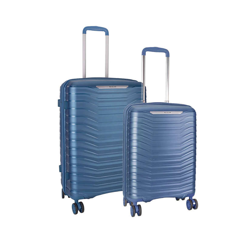 Cellini  Aerotech 2 Piece Large Travel Sets Metallic Blue