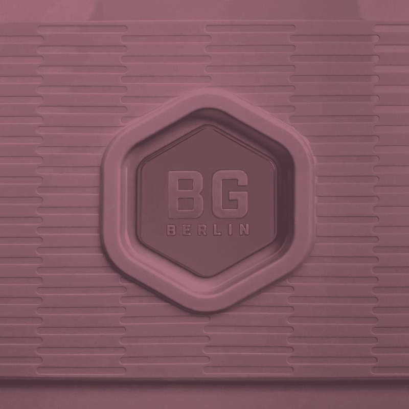 BG Berlin Zip2 3-Piece Set (55,69,81CM) Pink With Free Large Luggage Glove