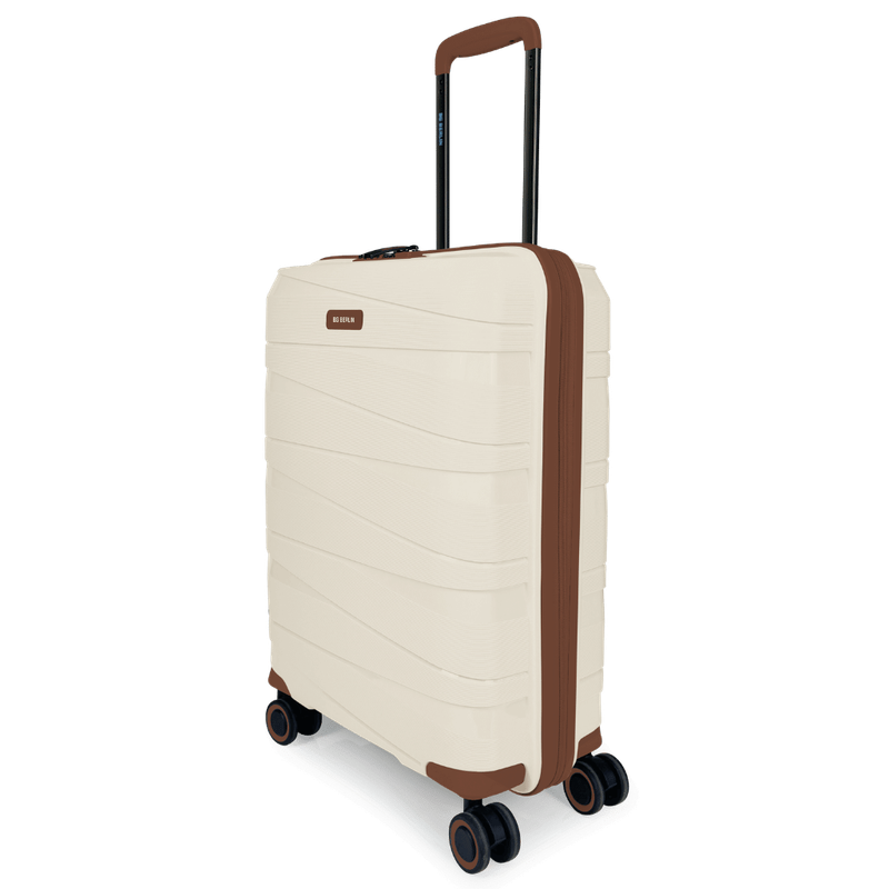 BG Berlin TED Collection Large Beige with Brown Trim