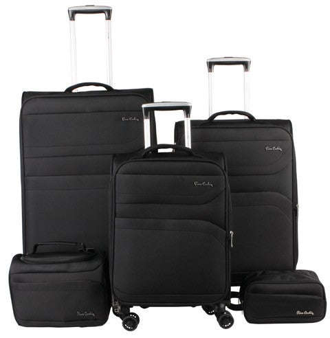 Pierre Cardin Lyon Ultralight 5 Piece Set Black