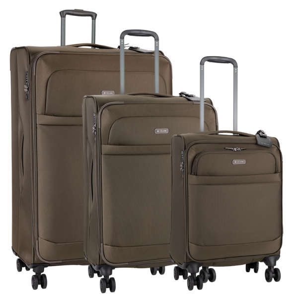 Cellini Microlite Soft Set of 3 Brown