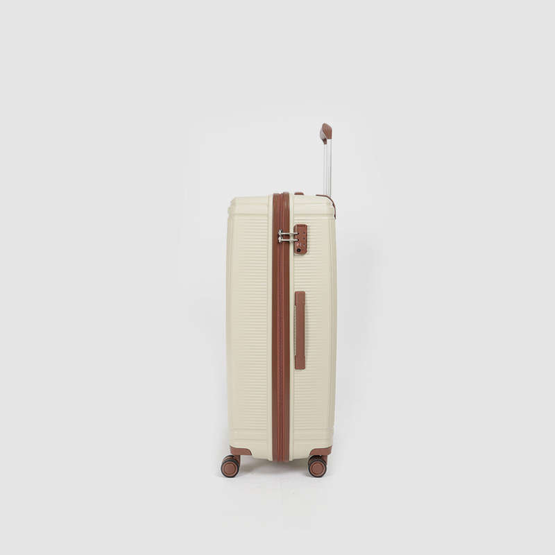 iTravel 3-Piece Malaga Trolley Luggage Set with TSA Locks Ivory