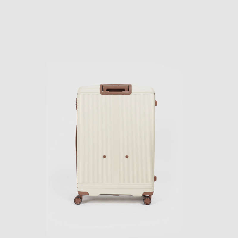 iTravel 3-Piece Malaga Trolley Luggage Set with TSA Locks Ivory