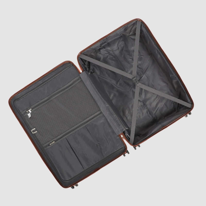 iTravel 3-Piece Malaga Trolley Luggage Set with TSA Locks Ivory