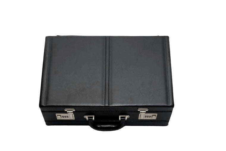 Gino De Vinci Bonded Leather Attache Case Expandable