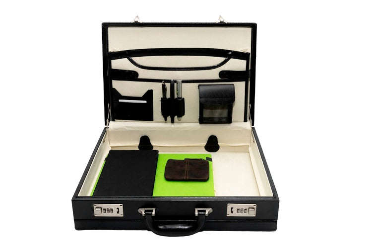 Gino De Vinci Bonded Leather Attache Case Expandable