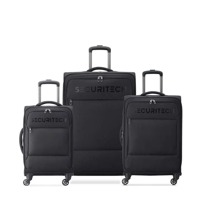 Delsey Securitech Vanguard 3-Piece Set-Black