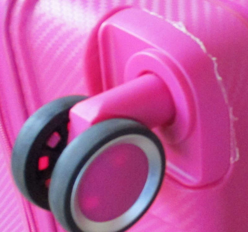 Unbreakable Travel Luggage 3 Piece Suitcases Spinner - Hot Pink