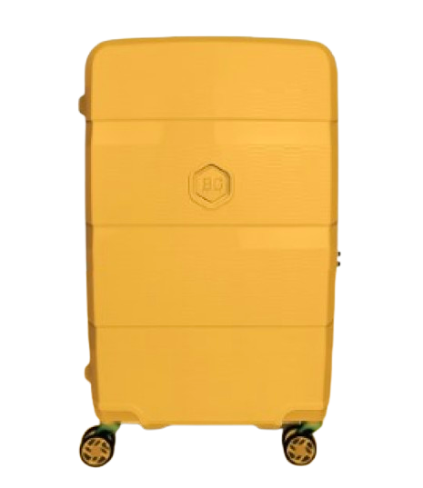 BG Berlin Zip2 3-Piece Set (55,69,81CM) Yellow With Free Large Luggage Glove