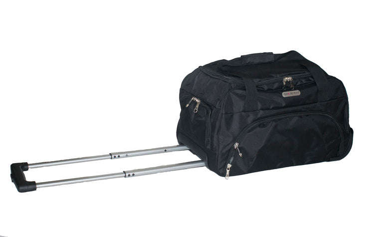 Gino De Vinci Vista 45cm Trolley Duffle Bag - Black Luggage