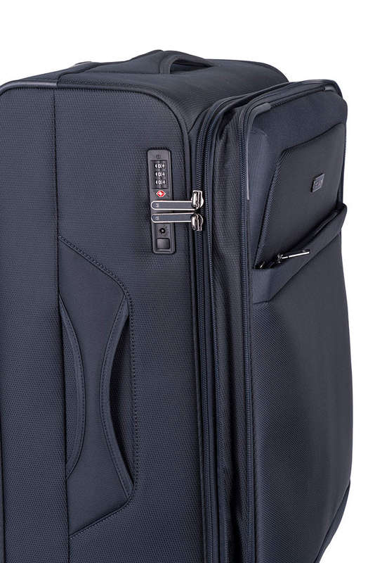 Cellini Microlite S Medium 4 Wheel Trolley Case Ink Blue
