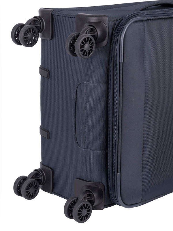 Cellini Microlite S Medium 4 Wheel Trolley Case Ink Blue