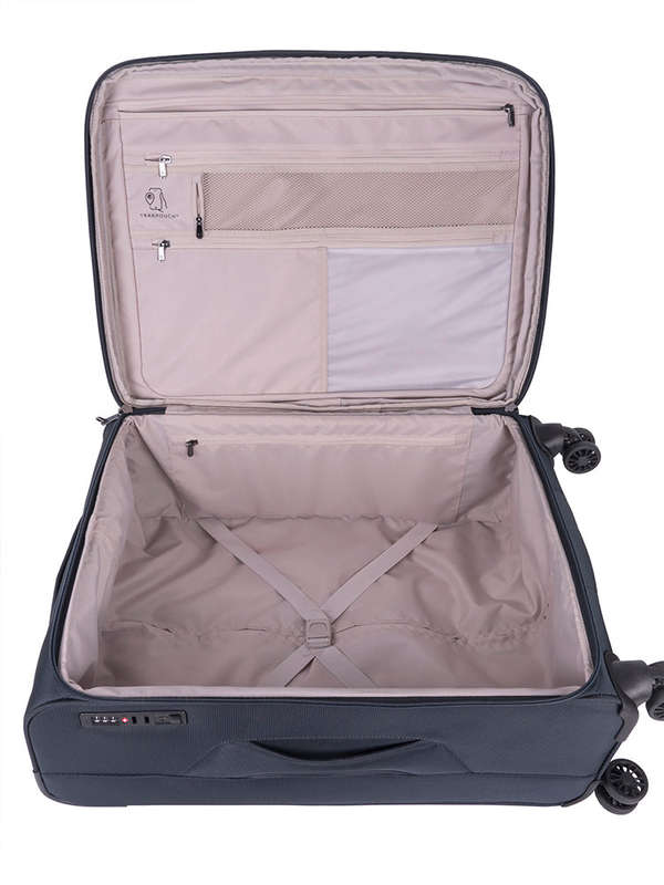 Cellini Microlite S Medium 4 Wheel Trolley Case Ink Blue