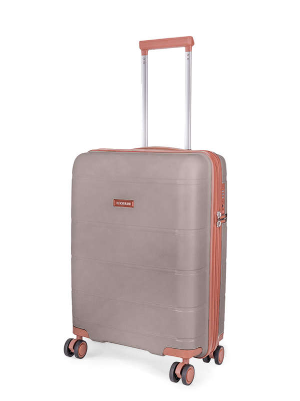 Cellini Monte Carlo Large 4 Wheel Trolley Case Tan