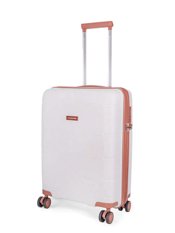 Cellini Monte Carlo Carry On 4 Wheel Trolley Case White