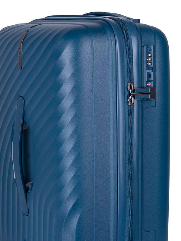 Cellini Xpedition 4 Wheel Carry On Trunk Navy