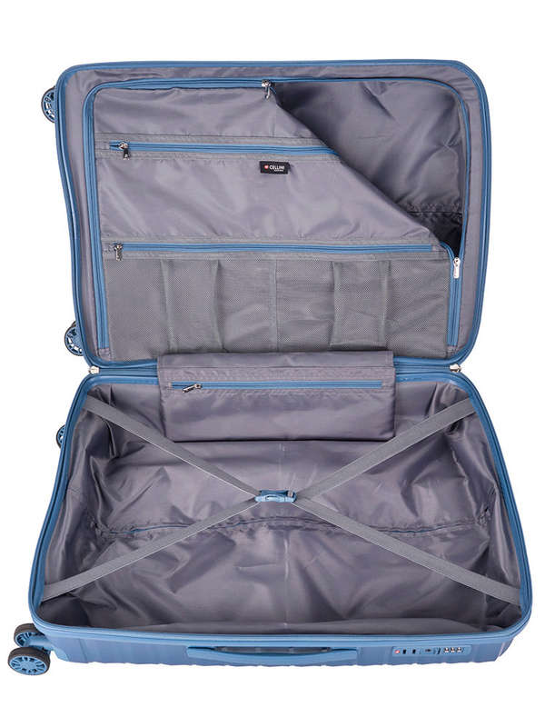 Cellini Aerotech Medium 4 Wheel Trolley Case Blue