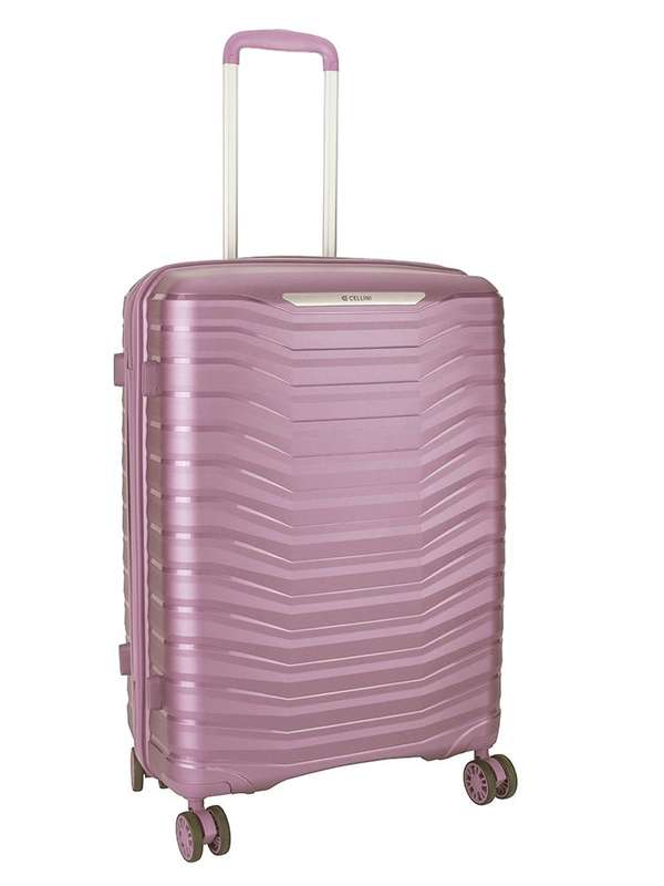 Cellini Aerotech Medium 4 Wheel Trolley Case Pink
