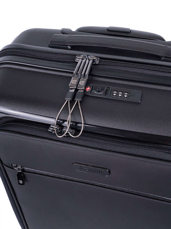 Cellini Biz Soft Front Trolley Carry-On Business Case Black