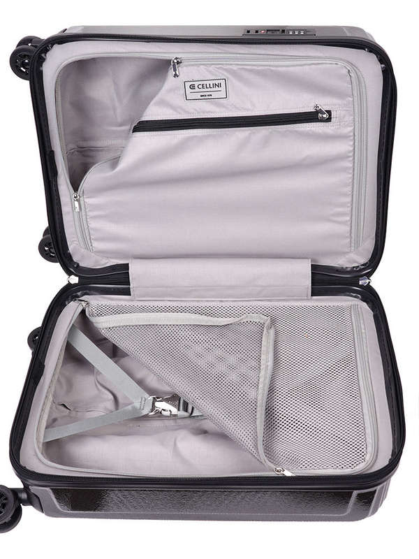 Cellini Compolite 4 Wheel Carry On Trolley Black