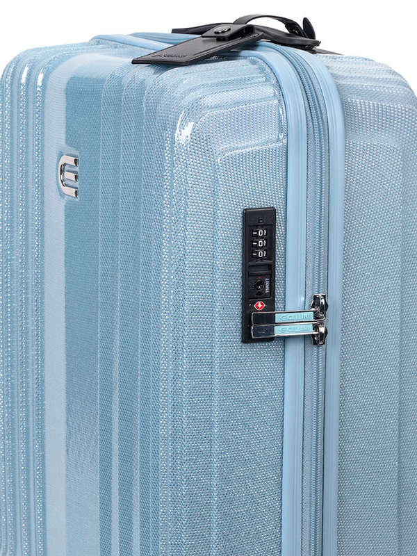 Cellini Compolite 4 Wheel Carry On Trolley Blue