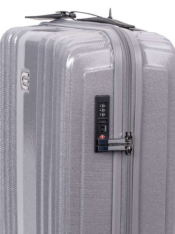 Cellini Compolite 4 Wheel Carry On Trolley Silver