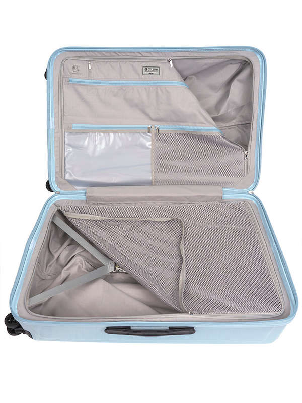Cellini Compolite Large 4 Wheel Trolley Case Blue