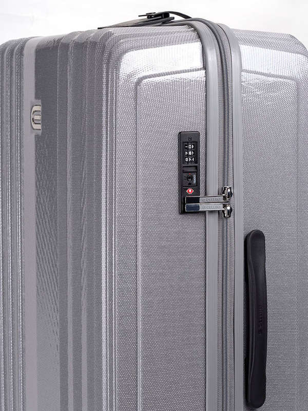 Cellini Compolite Large 4 Wheel Trolley Case Silver