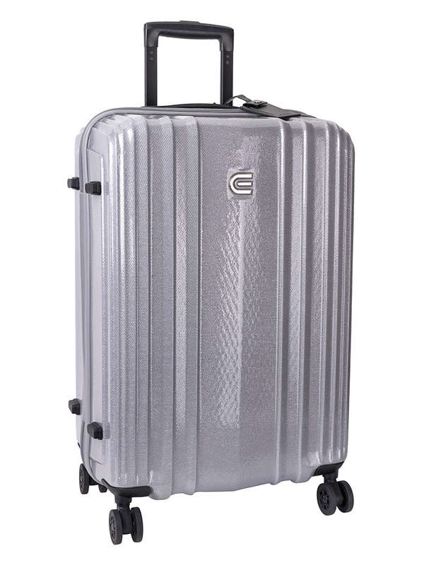 Cellini Compolite Medium 4 Wheel Trolley Case Silver