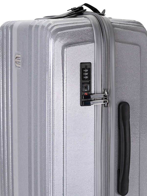 Cellini Compolite Medium 4 Wheel Trolley Case Silver