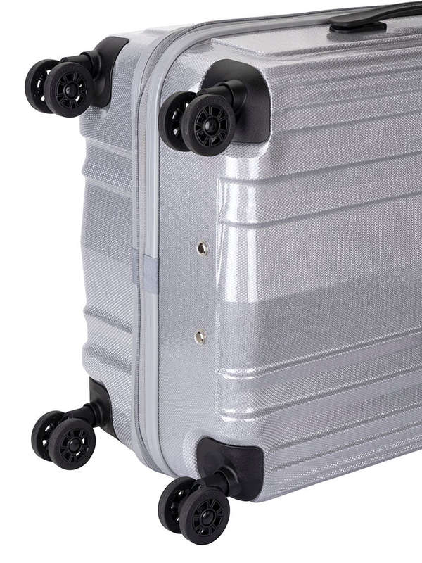 Cellini Compolite Medium 4 Wheel Trolley Case Silver