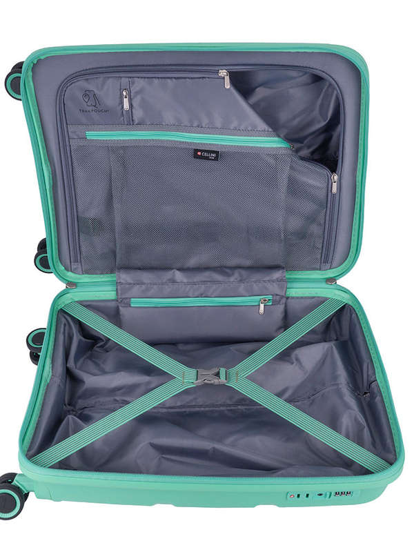 Cellini Cruze 75cm 4 Wheel Trolley Case Green