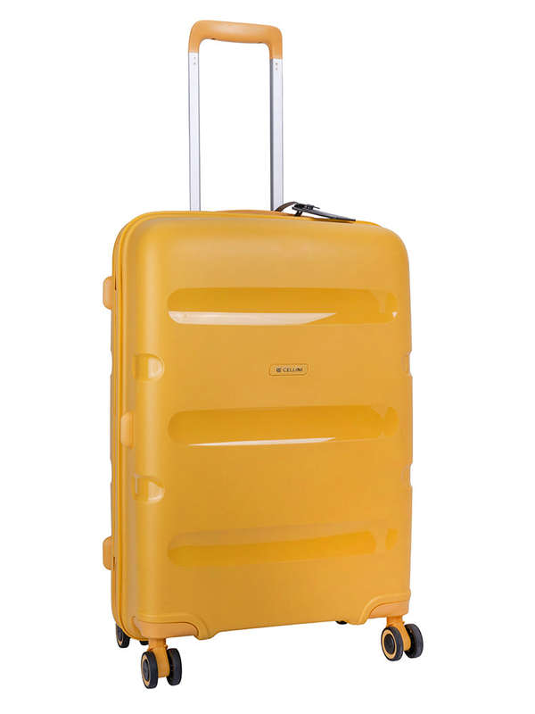 Cellini Cruze 4 Wheel Trolley 55cm Carry On Mid Yellow