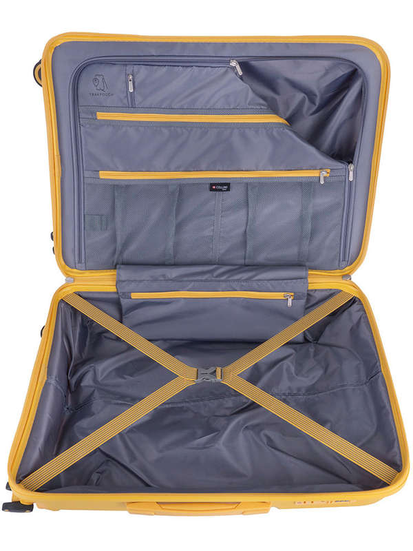 Cellini Cruze 4 Wheel Trolley 55cm Carry On Mid Yellow