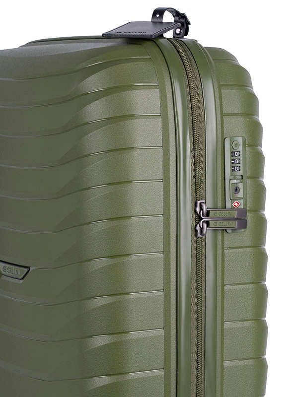 Cellini Grande 71cm Large Trolley Case Army Green