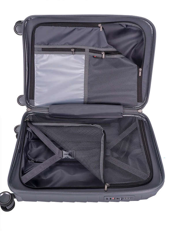 Cellini Grande 55cm Carry-On Trolley Case Dark Grey