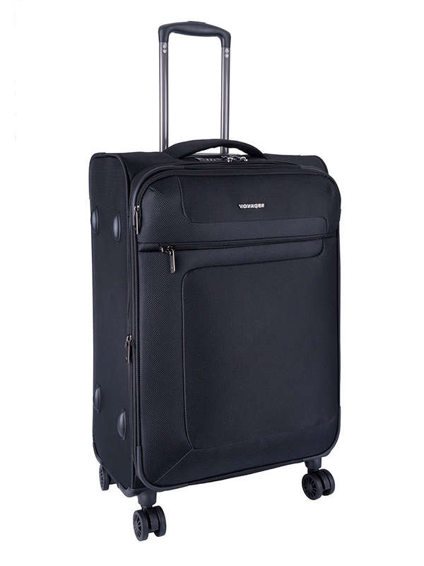 Voyager Istria Medium 4 Wheel Trolley Case Black