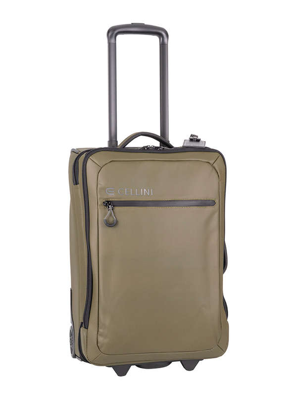 Cellini Nomad Carry-On Trolley Pullman with Oversized All Terrain Wheels Green