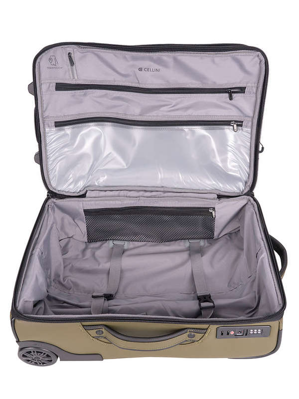 Cellini Nomad Carry-On Trolley Pullman with Oversized All Terrain Wheels Green
