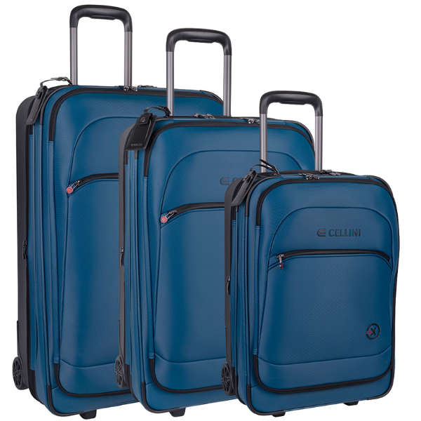 Cellini Pro X 3 piece set Pullman with Oversized Fastline Wheels Blue