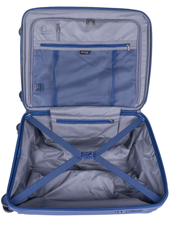 Cellini Qwest 4 Wheel Carry On Trolley Navy