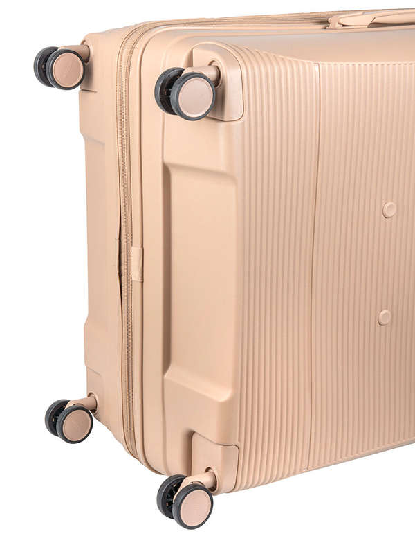 Cellini Qwest Large 4 Wheel Trolley Case Rock Brown