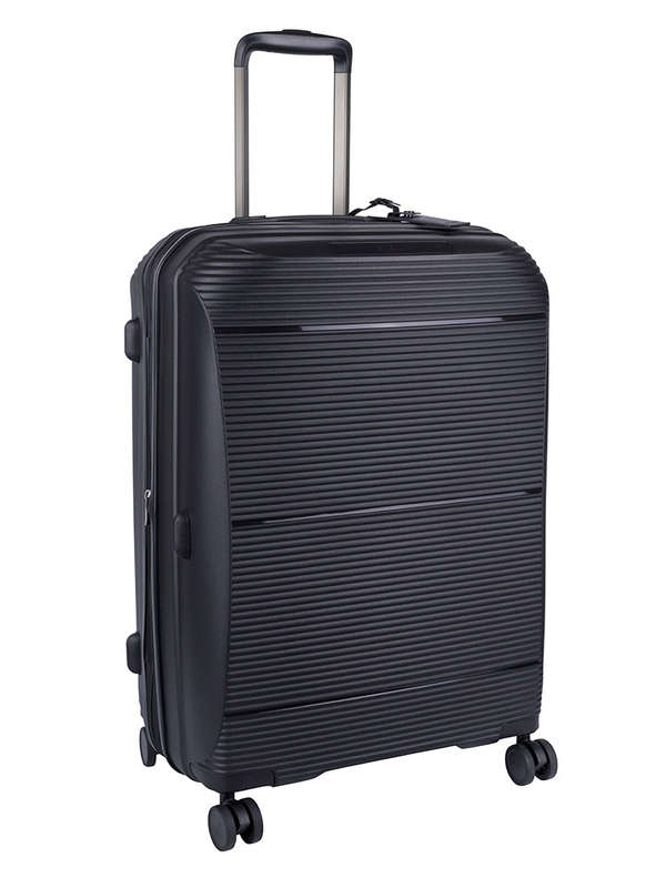 Cellini Qwest Medium 4 Wheel Trolley Case Black