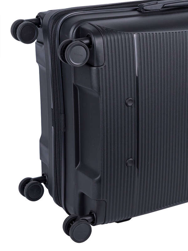 Cellini Qwest Medium 4 Wheel Trolley Case Black