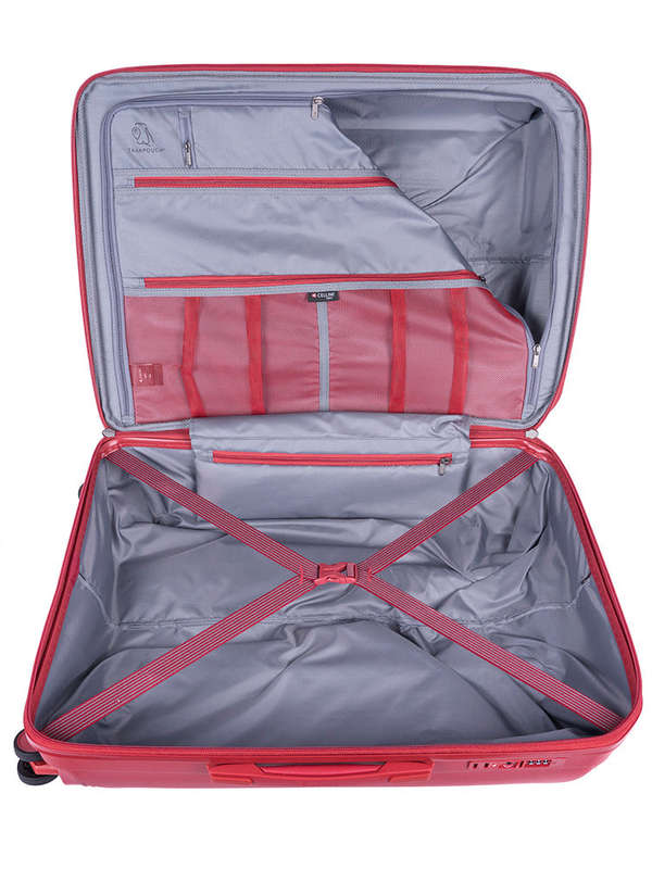 Cellini Qwest Medium 4 Wheel Trolley Case Red