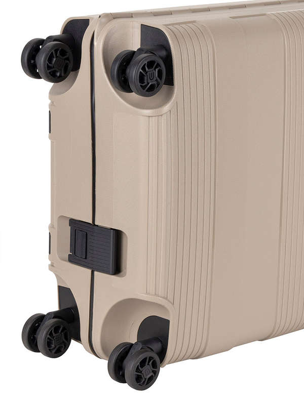 Cellini Safetech 4 Wheel 55cm Carry On Trolley Rock Brown